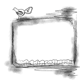 Frame drawn by hand in pencil. Grunge. Spots, strokes. png