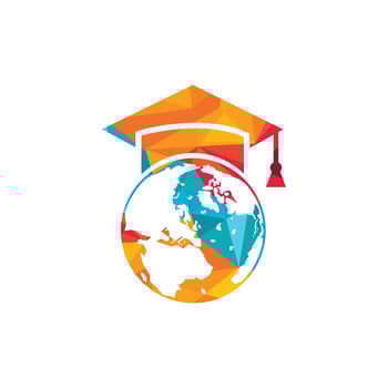 World education logo design. Modern education logo design inspiration. vector