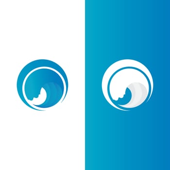 Wave beach vector illustration design