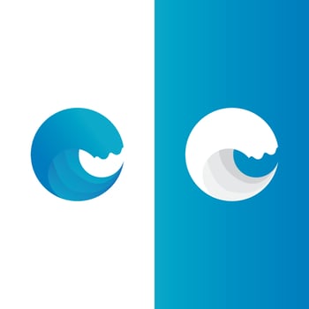 Wave beach vector illustration design