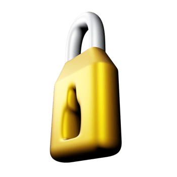 padlock 3d illustration png