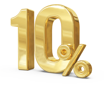 promotion 10 number percent 3d png
