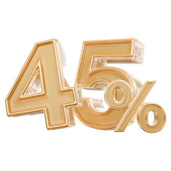 promotion 45 number percent png
