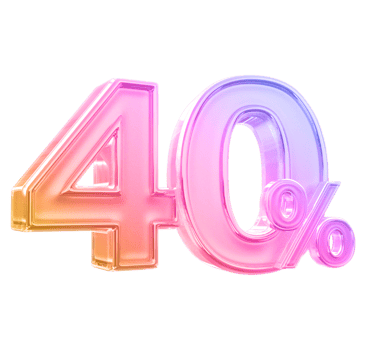 promotion 40 number percent png