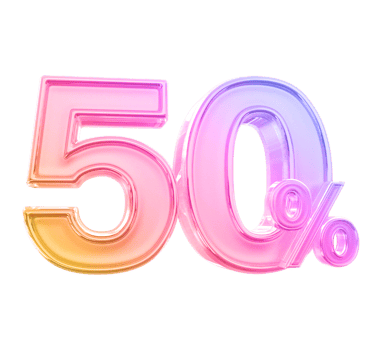 promotion 50 number percent png