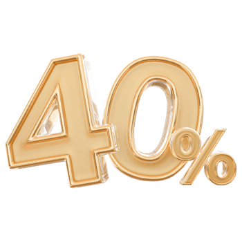 promotion 40 number percent png