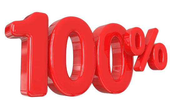 100 number percent png