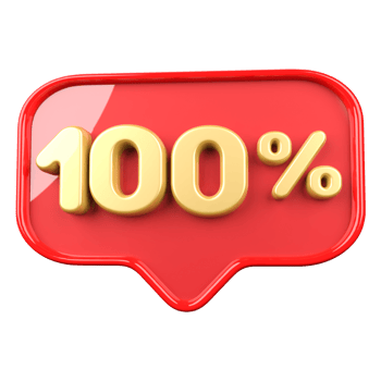 icon number 100 percent promotion png