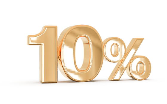 sale number 10 percent 3d png