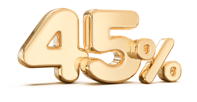sale number 45 percent 3d png