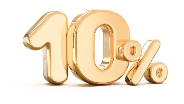 sale number 10 percent 3d png