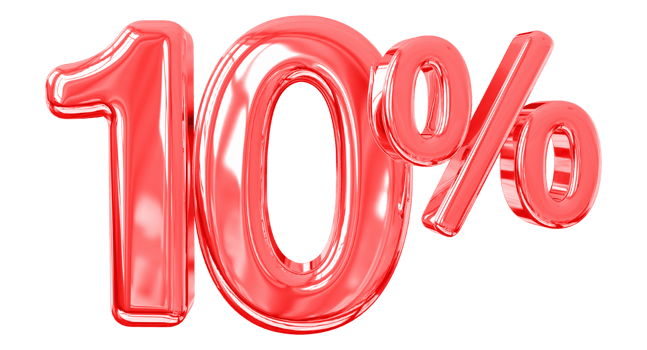 sale number percent 3d png