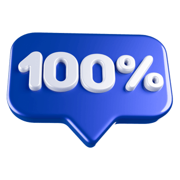 icon number 100 percent 3d png