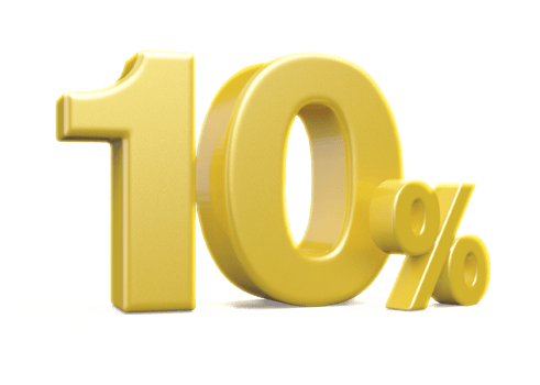 sale number 10 percent 3d png
