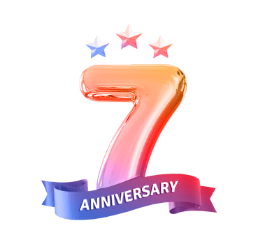 7 years anniversary number png