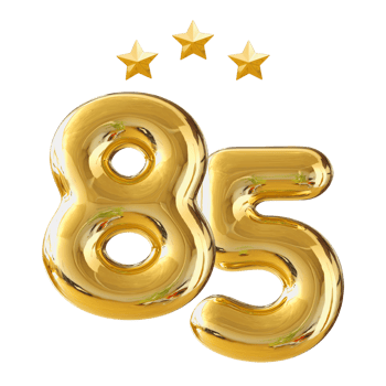 85 years anniversary number png