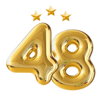 48 years anniversary number png