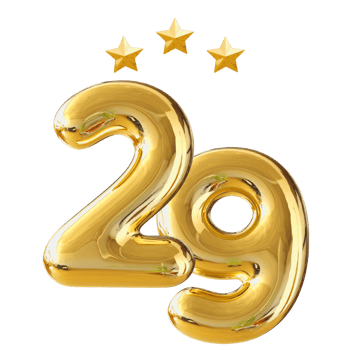 29 years anniversary number png
