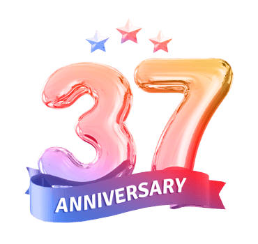37 years anniversary number png