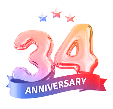 34 years anniversary number png