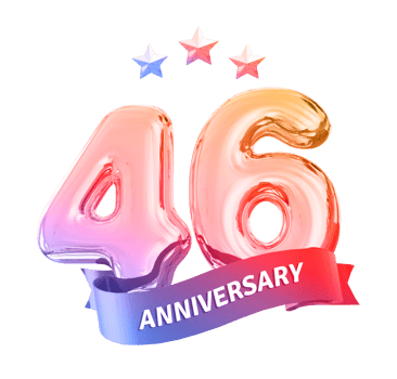 46 years anniversary number png