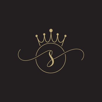 Letter s luxury logo design vector