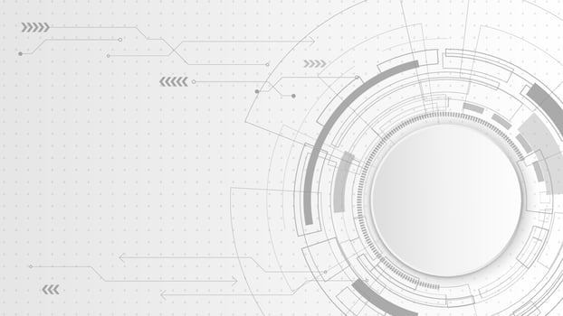 Abstract futuristic technology white background template with circle line and copyspace vector