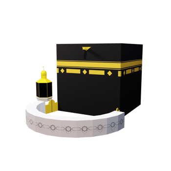 3D Render Kaaba Perspective View png