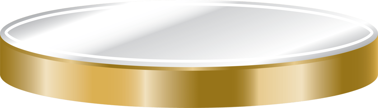 luxury gold circle podium display png