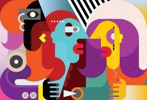 Three People vector