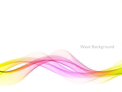 colorful dynamic wave style background design vector