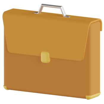 Briefcase 3D Illustration png