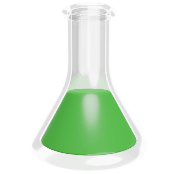 Conical Flask 3D Illustration png