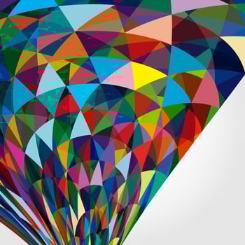 Multicolor abstract bright background with triangles. Elements for design. Eps10. vector