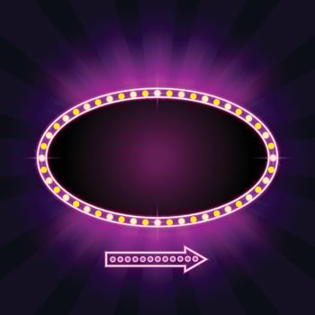 Cinema Retro with Sparking Color vector