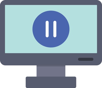 Pause Flat Icon vector