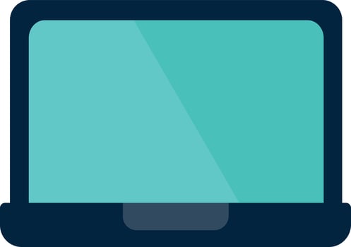 Laptop Flat Icon vector