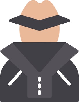 Criminal Flat Icon vector
