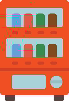 Vending Machine Flat Icon vector
