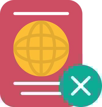 Passport Flat Icon vector