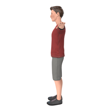Young tall boy 3d modelling png