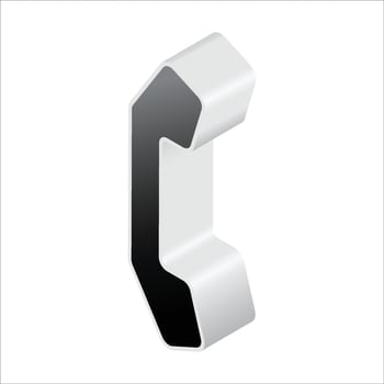 Isometric phone design, office phone and business vector