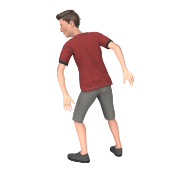 Young tall boy 3d modelling png