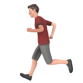 Young tall boy 3d modelling png