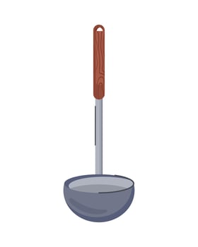 kitchen spoon utensil vector