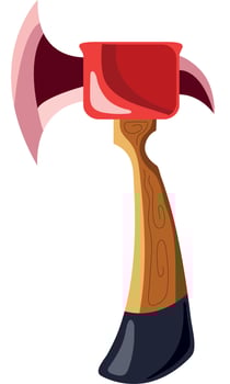 fire department axe tool vector