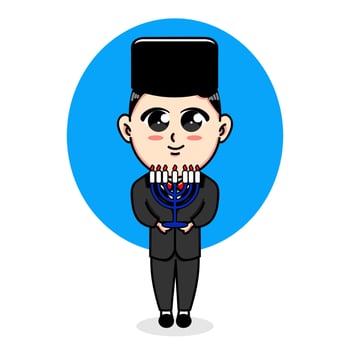 Character Design to Celebrate Hannukah vector