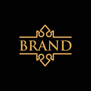 Crown Line Luxury Modern Creative Logo vector
