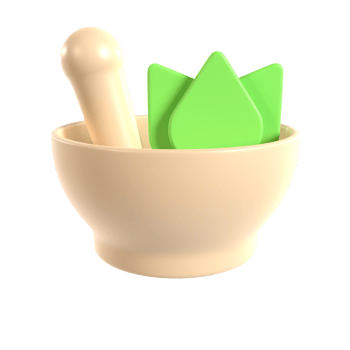 herbal medicine 3d illustration rendering png