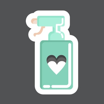 Sticker Spray. related to Laundry symbol. simple design editable. simple illustration, good for prints vector